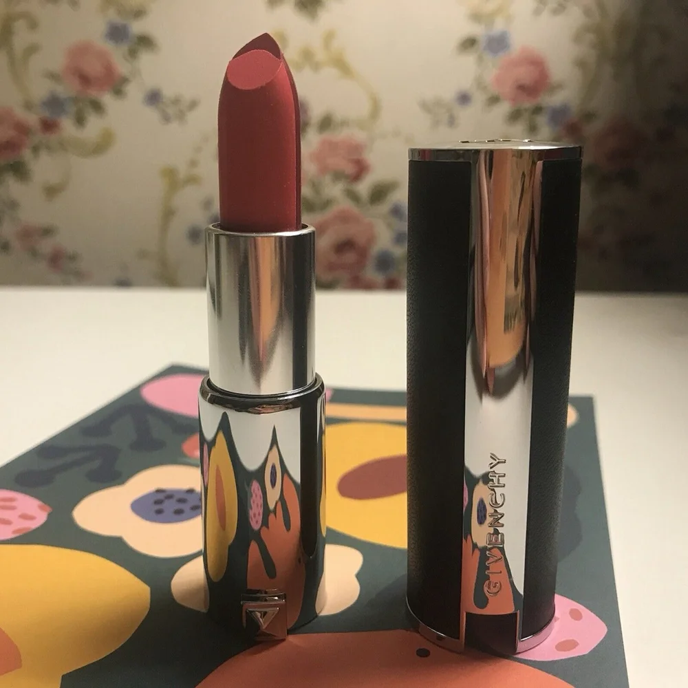 Givenchy Le Rouge Sculpt Two-tone Lipstick-#03 Sculpt’in Fuchsia-L’Autre Noir LE